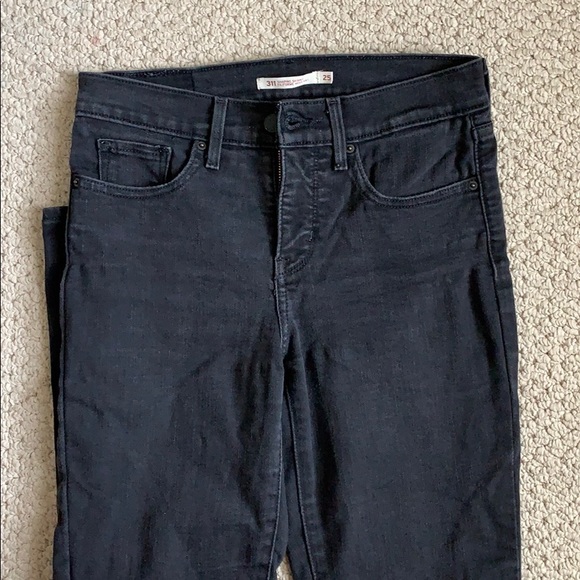 Faded black skinny 311 Levi’s - Picture 2 of 7
